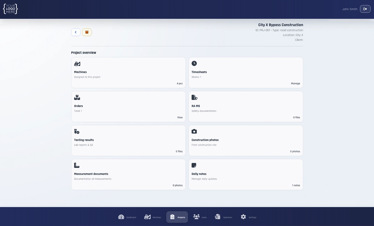 Project details screenshot